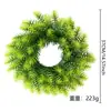 Corona artificial transfronteriza, corona de Navidad para decoración de puerta, adorno colgante de boda estilo americano pastoral, corona decorativa de Amazon, corona de hierba