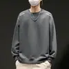 Sudadera de Cuello Redondo para Hombre, Marca de Tendencia Otoñal, Versátil Estampada Holgada de Manga Larga, Atuendo Unisex para Pareja, Top de Estudiante