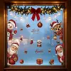 Pegatinas de Navidad Atmósfera Cálida Copo de Nieve Muñeco de Nieve Reno Pegatinas para Vidrio Bola de Cristal Papá Noel Pegatinas Electrostáticas