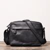 Modelo Nuevo de Fábrica Bolso de Hombro de Cuero de Vaca de Primera Capa para Hombre, Bolso Cruzado de Cuero Genuino para Mujer, Bolso de Gamuza para iPad, Hombre Transfronterizo