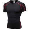 OEM/ODM Personalizado Masculino Alta Elasticidade Justo Manga Curta Fitness Esportes Corrida Treinamento Roupa Secagem Rápida Camiseta Manga Curta 1053