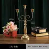 Candelabro de Hierro Retro Europeo Restaurante Hogar Atmósfera Cena a la Luz de las Velas Adornos Accesorios para Disparos Adornos Multiestilo