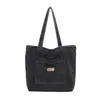 Bolso de Hombro de Lona de Mezclilla para Mujer Nuevo Versátil de Gran Capacidad para Compras Bolso Tote Literario de Nicho Bolso de Mano Casual