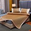 Juego de Cama de Tres Piezas de Esterilla de Ratán de Doble Cara de Verano Acondicionado Plegable Acondicionado Seda de Hielo Esterilla de Ajenjo Venta al por Mayor