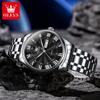 Reloj para hombre de la marca Oli con respaldo estelar, una generación de relojes Shi Ying con correa de acero y escala romana transfronteriza para hombre