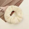 Anillo para el cabello de felpa para el intestino grueso de otoño e invierno, estilo coreano, cuerda para el cabello, color sólido, estilo dulce y bonito, accesorios para el cabello estilo Mori para niñas.
