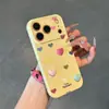 Funda para Teléfono con Forma de Manzana de Corazón Tridimensional 17 Adecuada para iPhone 16 y Huawei Nova 15 con Lados en Forma de Corazón