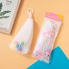 Estilo japonês puxar anel esponja espuma rede de limpeza facial lavagem facial saco de sabão artesanal espuma com espuma de esponja mais abundante