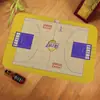 Alfombra de piso con estampado digital del equipo local de los Lakers, alfombrilla para baño, dormitorio, alfombrilla antideslizante