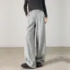 Pantalones de Lana Acetato con Patrón Espiga 2026 Otoño/Invierno Nuevo Estilo, Amigables con la Piel, Suaves, Adelgazantes, de Alta Gama, Modernos