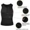 Plus size masculino transfronteiriço Colete modelador de cinto duplo Túnica esportiva de borracha para suor reforçada Cintura justa