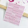 Cross-border Internet Red New Letter Nail Art Laser Sticker 26 Inglês Case Letter 3D Adesivo Estéreo Adesivo de Unha