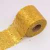 8cm Tela Cheia Lantejoula Disco Bordado Tela Recortada Tiras DIY Feito à Mão Grampo de Cabelo Laço Acessórios de Cabelo Material Fita de Gaze