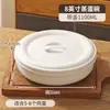 Olla de Cerámica para Estofar con Tapa, Adecuada para Uso Doméstico, para Cocinar al Vapor Verduras, Flan de Huevo, Sopa y Olla Pequeña de Barro para Cocinar