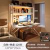 Mesa para Computadora de Escritorio Habitación Hogar Escritorio Mesa Integrada con Estantería Escritorio de Oficina Tablero Perforado Juego de Mesa y Silla para E-Sports