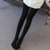 Talla grande asistente de vuelo piel gris carne falsa pantimedias de una pieza calcetines finos de brillo al agua leggings medias para mujer