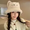 Caricatura Chica Linda Otoño Invierno Japonés Dulce Cálido Protección de Orejas Adelgazamiento Facial Personalidad