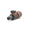 Bico Conector Rápido de 4 Pontos Revestido de Borracha ABS com Válvula Equipamento ABS para Mangueira de Jardim e Lavagem de Carro
