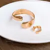 Pulsera de Anillo Abierto Ovalado Brillante Irregular Transfronteriza Pulsera Retro de Alta Gama Pulsera Versátil de Moda para el Trabajo