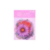 Adesivos PET Flores Coloridas Material para Decoração de Diário Floral Impermeáveis Transparentes Adesivos de Capa de Celular de Alto Valor