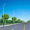 Atacado do Fabricante Iluminação Pública de Rede Braço Alto e Baixo, Lâmpadas de Rua de Chama Única e Dupla em Forma de A Concha Autoportante Braço Curvo de Alta Potência