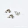Aleación de titanio F-136 lindo pendiente de delfín G23 titanio clavo de hueso de oreja de ballena cabeza de clavo de labio accesorios de cabeza de clavo de lengua