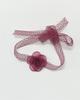 Colar Flor de Renda Rosa Estilo Japonês e Coreano Gargantilha de Fita Colar para Menina de Ballet Acessórios