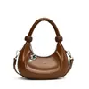 Bolsa de Mão Meia-Lua Versátil de Alta Qualidade Estilo Clássico Moda Bolsa de Ombro Crescente Nova Casual Bolsa Transversal