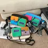 Bolso de Pecho Color Block para Hombres y Mujeres, Bolso Cruzado de Moda, Riñonera Versátil Multifuncional Estilo Japonés, Bolso Casual de Moda Nuevo 2026