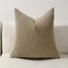 Funda de Cojín para Sofá de Pana Rayas Maíz Color Sólido Transfronteriza Tela Color Sólido Cojín Trasero de Cama para el Hogar Dropshipping