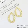 Colgante de Anillo Irregular Redondo Ovalado Hueco de Aleación Martillada Accesorios para Cadena de Suéter Pendiente de Pendiente de Collar DIY Hecho a Mano