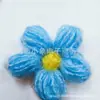 Broche de Flor Pequeña Tejido a Mano de Lana Suéter Bufanda DIY Accesorios para el Cabello de Niños Ramillete Accesorios para Ropa Tejido a Mano