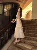 Vestido de Suspensório de Alta Qualidade com Babados de Sereia para Baile de Debutante