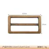 Hebilla Japonesa de Tres Velocidades Transfronteriza Hebilla Cuadrada de Aleación de Zinc 2.5cm Hebilla Ajustable Cinturón de Gama Alta Ropa Equipaje