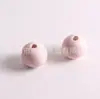 Cuentas Retro Coloridas Personalizadas Juguetes para Niños Materiales para Joyería DIY Accesorios Textura Mate Escarchada Cuentas de Madera Coloridas