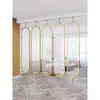 Divisória de Tela de Luxo Leve Nórdica Simples para Hall de Entrada de Casa Vidro Temperado Sala de Estar Parede Bloqueadora