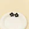 Pendientes Japoneses y Coreanos Elegantes Dulces de Flor Dopamina Escarchados Pendientes de Flor de Pétalo Multicapa para Vacaciones en la Costa para Mujeres