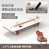 Mesa de conferencias de oficina pintada, mesa larga, diseño moderno y minimalista, juego de mesa y sillas para sala de conferencias, mesa larga para reuniones, mesa de capacitación para personal