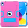Para iPad 10 geração 10.9 slot de caneta robô de contraste de cores 10.2 capa protetora pro11 silicone A8 anti-queda placa plana