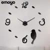 AliExpress moderno simples criativo novo relógio de parede acrílico moda DIY adesivos de parede decorativo 3D relógio de casa Parede