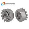 Porca K de aço inoxidável 304 com tampa K de porca dentada US porca multidente/dentada M3M4M5M6M8M10