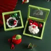 Nuevo Llavero de Navidad Caja Flotante Producto Terminado Tejido a Mano Exquisito Colgante para Bolso Práctico Pequeño Regalo de Navidad