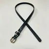 Cinto fino retrô feminino de todos os jogos com fivela de pino pequena decoração de cinto simples verão calça com estampa de leopardo em estoque cinto transfronteiriço de agulha