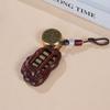 Llavero de Ábaco de Palo de Rosa Colgante de Ábaco Latón Pequeño Accesorio de Ábaco Logo Personalizado