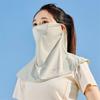 Bufanda Protectora Solar para Cuello de Seda de Hielo, Protección para el Cuello, Manga para el Cuello, Artefacto para Conducir, Chal con Protección UV, Máscara para Montar, Verano para Mujer