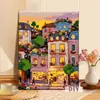 Casa de Flores junto al Mar Pintura al Óleo Digital DIY 2026 Nueva Pintura Acrílica Relleno Manual para Colorear Pintura Decorativa Sanadora