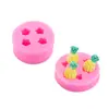 Conjunto de frutas para simulação molde de silicone bolo de açúcar chocolate sobremesa acessórios de decoração molde criativo feito à mão