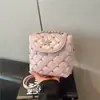 Mochila Estilo Coreano Shuai Mijia para Mujer Verano 2026 Nuevo Bolso Cruzado de Hombro Único con Cadena de Remaches Texturizados