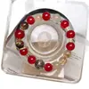 Pulsera Natural Dorada Ojo de Tigre Roja Ágata Dorada Ojo de Tigre Pulsera de Transferencia de Carrera Mismo Estilo que Nezha al por Mayor