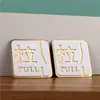 Señales de Puerta Corredera de Acrílico en Stock, Señales de Advertencia para Hotel sin Taladro, Pegatinas de Pared para Puerta Corredera Izquierda-Derecha de Vidrio